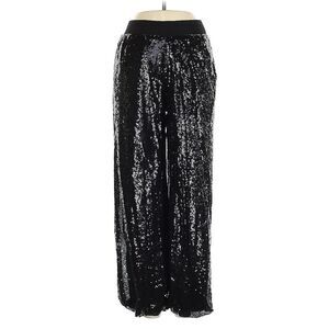 NY&C NWT New York & Company black sequin wide legged sequin glitter disco pants